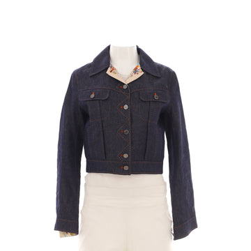 Hermes Women's Cirque Molier Button Up Jacket Linen and Silk