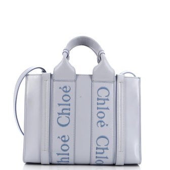 Chloe Woody Convertible Tote Leather Small