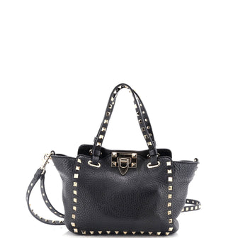 Valentino Garavani Rockstud Tote Pebbled Leather Mini
