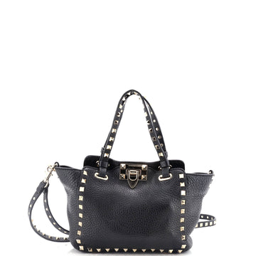 Valentino Garavani Rockstud Tote Pebbled Leather Mini