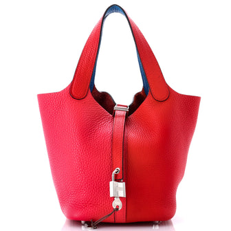 Hermes Picotin Lock Bag Tricolor Clemence PM