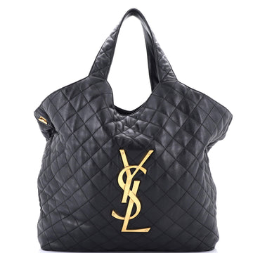 Saint Laurent Icare Shopping Tote Quilted Leather Maxi
