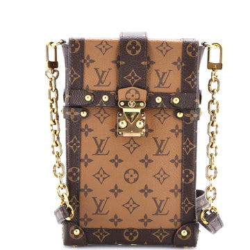 Louis Vuitton Vertical Trunk Pochette Reverse Monogram Canvas