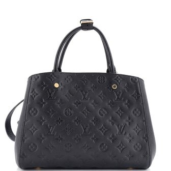 Louis Vuitton Montaigne Handbag Monogram Empreinte Leather MM