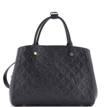 Louis Vuitton Montaigne Handbag Monogram Empreinte Leather MM