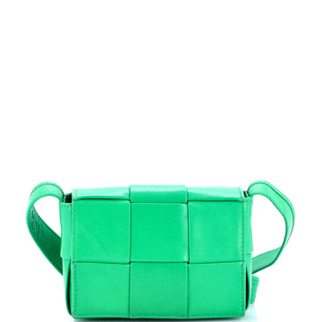 Bottega Veneta Cassette Crossbody Bag Maxi Intrecciato Leather Candy