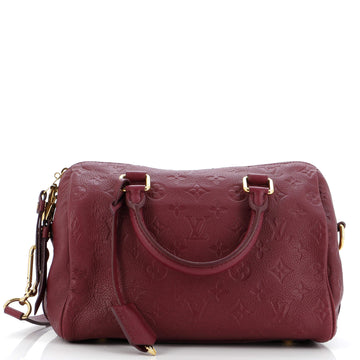 Louis Vuitton Speedy Bandouliere Bag Monogram Empreinte Leather 25