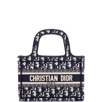 Christian Dior Book Tote Oblique Canvas Mini