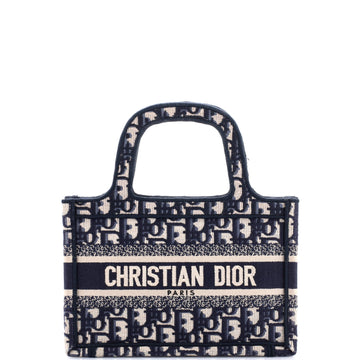 Christian Dior Book Tote Oblique Canvas Mini