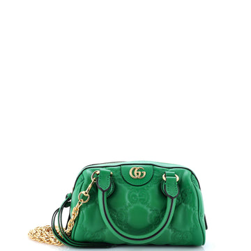 Gucci Ophidia Convertible Boston Top Handle Bag GG Matelasse Leather Mini
