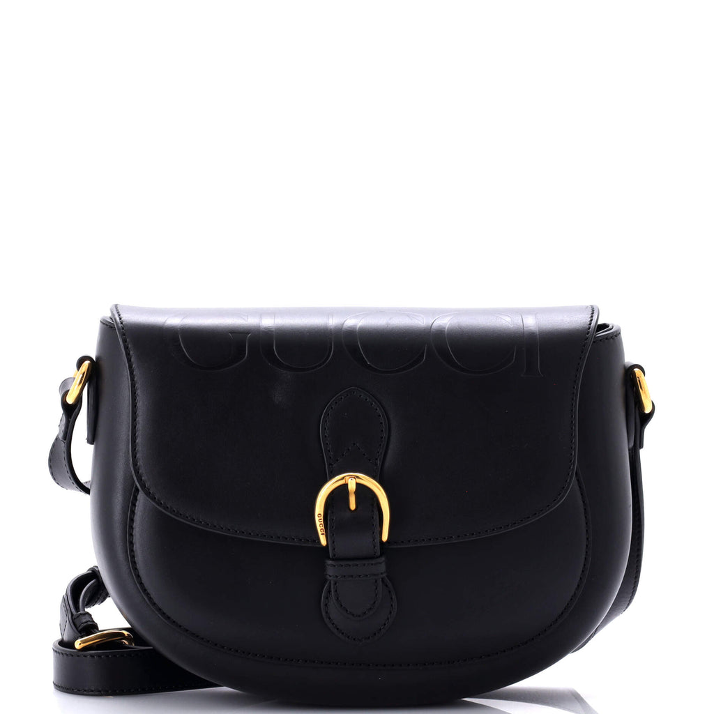 Gucci Charisma Flap Shoulder Bag Embossed Leather 321052