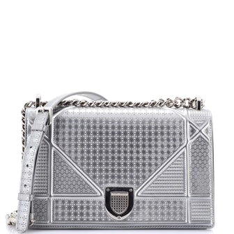 Christian Dior Diorama Flap Bag Cannage Embossed Calfskin Small