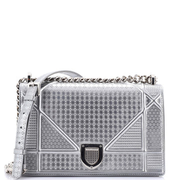 Christian Dior Diorama Flap Bag Cannage Embossed Calfskin Small