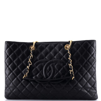 Chanel Grand Shopping Tote Quilted Caviar XL