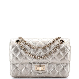 Chanel Reissue 2.55 Flap Bag Quilted Metallic Calfskin Mini