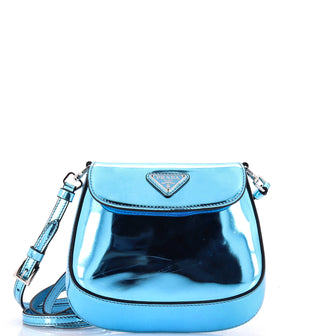 Prada Cleo Flap Shoulder Bag Spazzolato Leather Mini