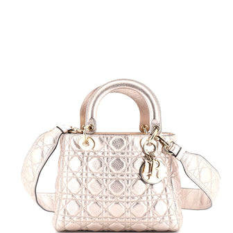 Christian Dior Supple Lady Dior Bag Cannage Quilt Leather Medium
