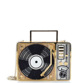 Judith Leiber Turntable Minaudiere Crystal