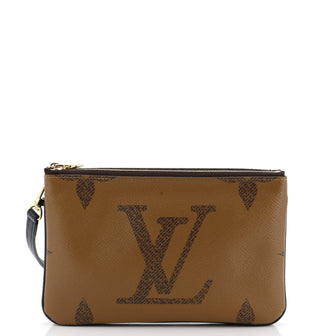 Louis Vuitton Double Zip Pochette Reverse Monogram Giant