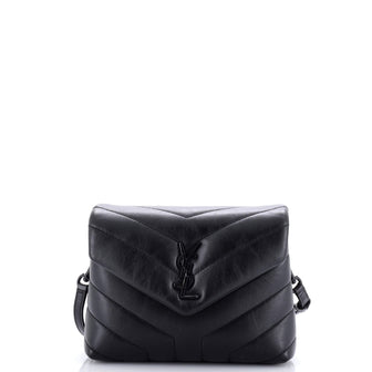 Saint Laurent Loulou Shoulder Bag Matelasse Chevron Leather Toy