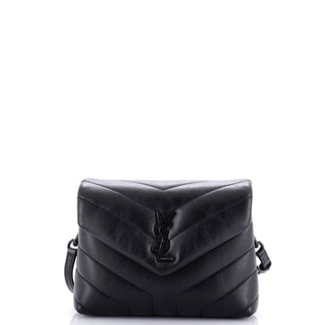Saint Laurent Loulou Shoulder Bag Matelasse Chevron Leather Toy