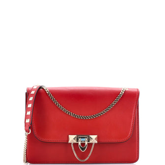 Valentino Garavani Demilune Shoulder Bag Leather Small
