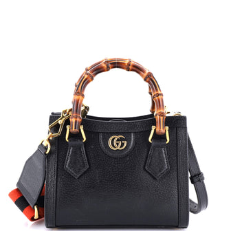 Gucci Diana NM Bamboo Handle Tote Leather Mini