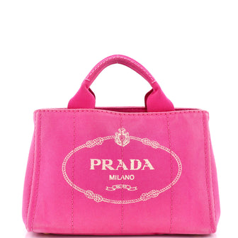 Prada Canapa Tote Canvas Mini