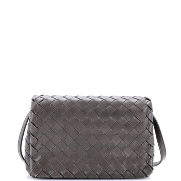 Bottega Veneta Convertible Flap Shoulder Bag Intrecciato Nappa Small