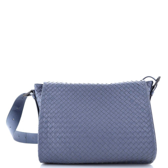 Bottega Veneta Square Flap Messenger Bag Intrecciato Nappa Medium