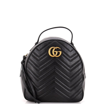 Gucci GG Marmont Backpack Matelasse Leather Small