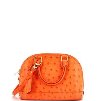 Louis Vuitton Alma Handbag Ostrich BB