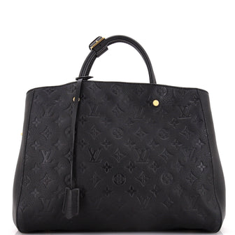 Louis Vuitton Montaigne Handbag Monogram Empreinte Leather GM