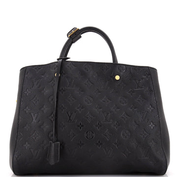 Louis Vuitton Montaigne Handbag Monogram Empreinte Leather GM