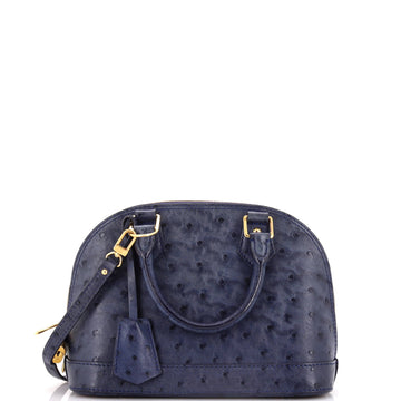 Louis Vuitton Alma Handbag Ostrich BB