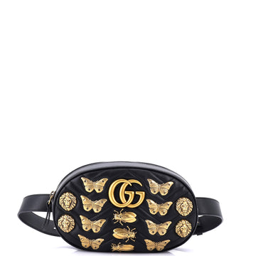 Gucci GG Marmont Belt Bag Embellished Matelasse Leather