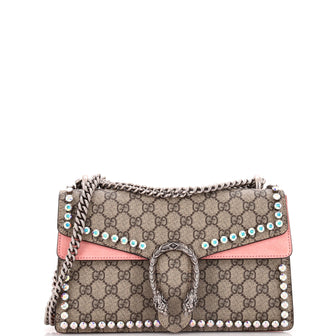 Gucci Dionysus Bag Crystal Embellished GG Coated Canvas Small