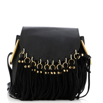 Chloe Fringe Hudson Bag Leather Small