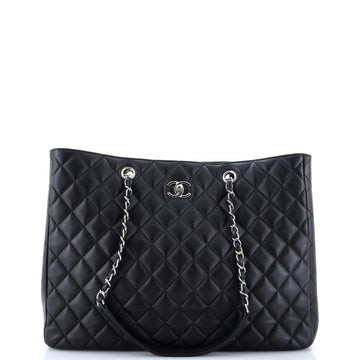 Chanel Classic CC Shopping Tote Quilted Calfskin Large