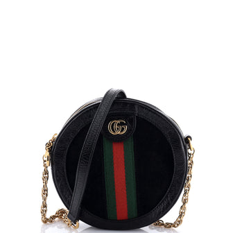 Gucci Ophidia Round Shoulder Bag Suede Mini
