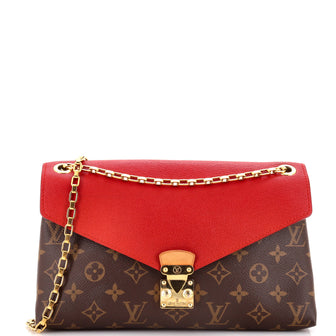 Louis Vuitton Pallas Chain Shoulder Bag Monogram Canvas and Calfskin