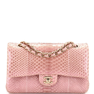 Chanel Classic Double Flap Bag Iridescent Python Medium