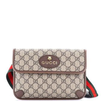 Gucci Neo Vintage Flap Belt Bag GG Coated Canvas