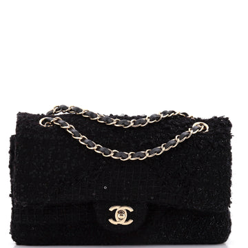 Chanel Classic Double Flap Bag Patchwork Tweed Medium