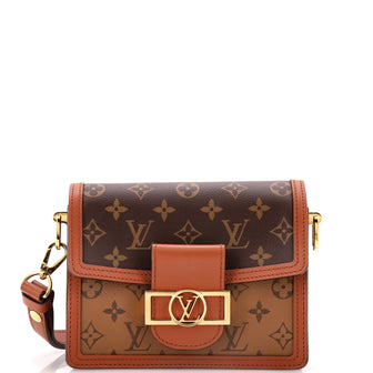 Louis Vuitton Dauphine Shoulder Bag Reverse Monogram Canvas Mini