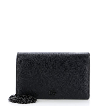 Gucci Petite GG Marmont Chain Wallet Leather Mini