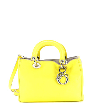 Christian Dior Diorissimo Tote Pebbled Leather Mini