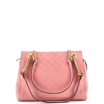 Gucci Soft Signature Shoulder Bag Guccissima Leather Medium