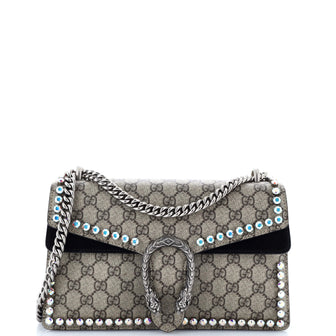 Gucci Dionysus Bag Crystal Embellished GG Coated Canvas Small