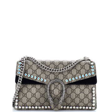 Gucci Dionysus Bag Crystal Embellished GG Coated Canvas Small